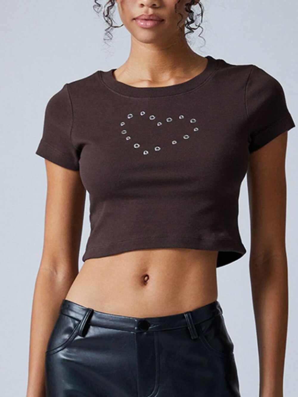Pacsun Grommet Heart Baby Tee - NWT | sz S